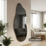 Lustro nieregularne NESS grafit Lustro nieregularne NESS grafit