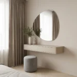 Lustro nieregularne AVALON w sypialni