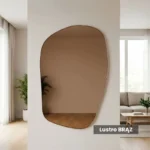 Lustro nieregularne MURITZ brąz